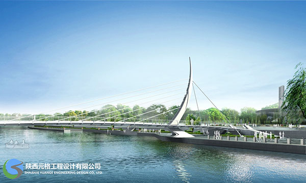 陕西公路桥梁-人行天桥设计