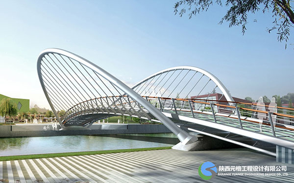 陕西公路桥梁-人行天桥景观